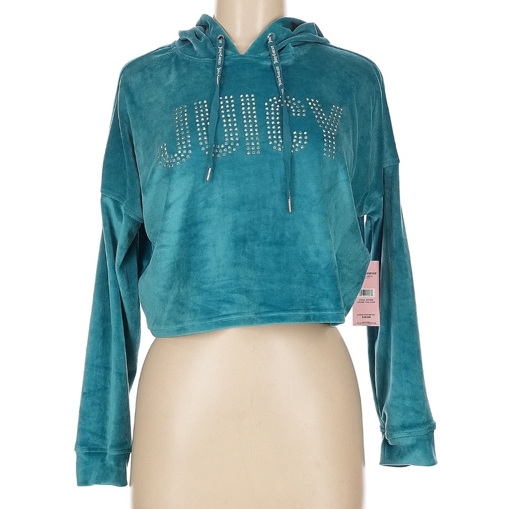 Juicy Couture Teal Hoodie sz M